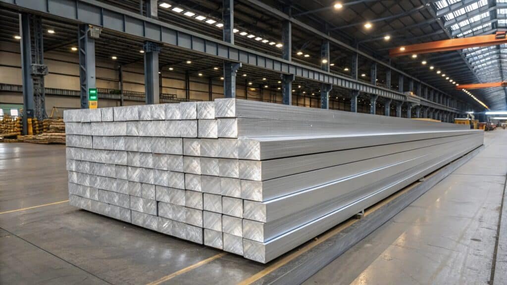 alt with keywords: microstructure of 6061 aluminum showing grain boundaries and precipitates